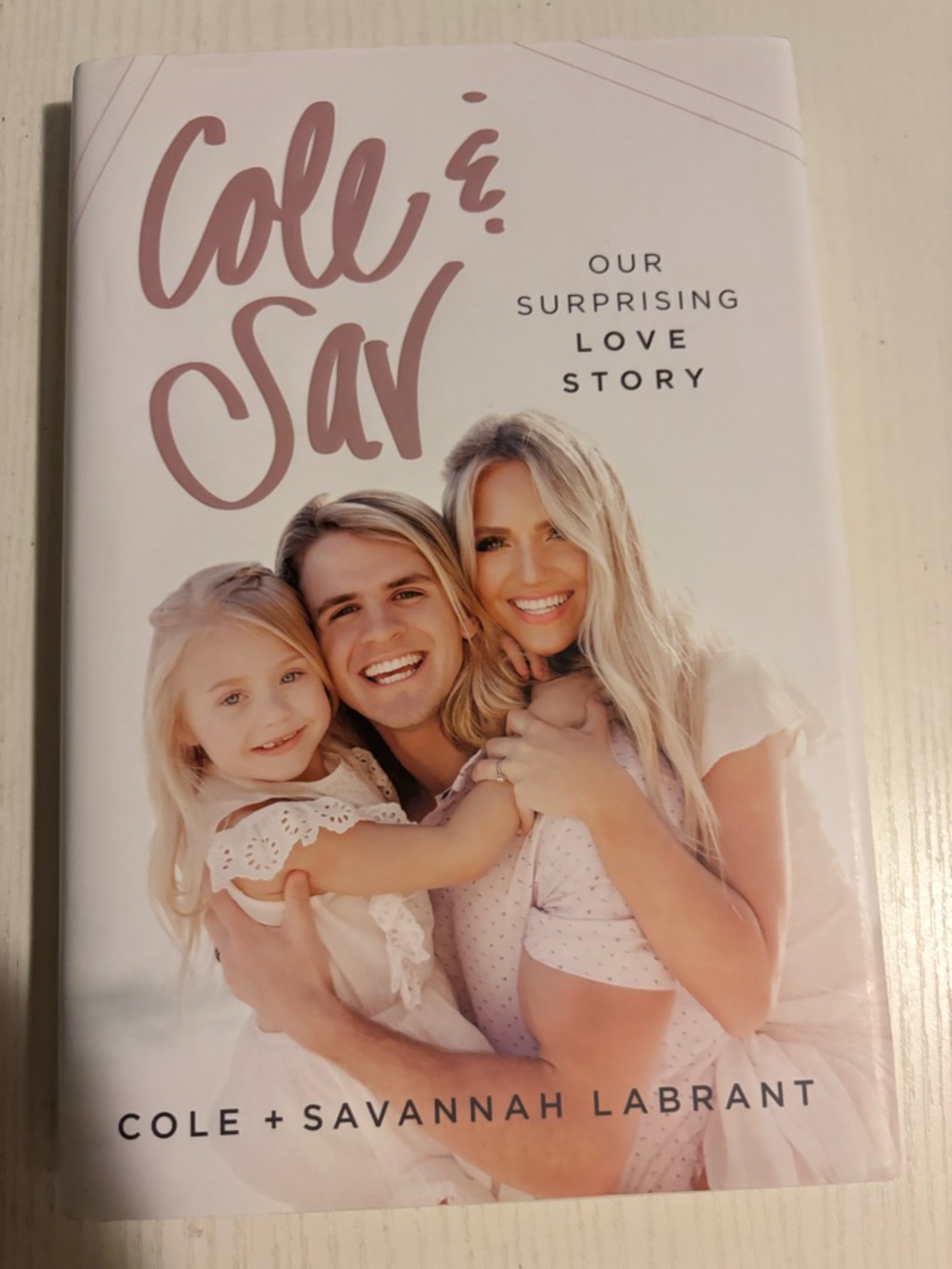 Cole & Sav: Our Surprising Love Story - White/Pink Cover
